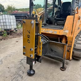 New AGT750 skid loader post pounder