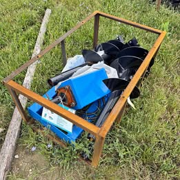 AGT skid loader post hole auger set